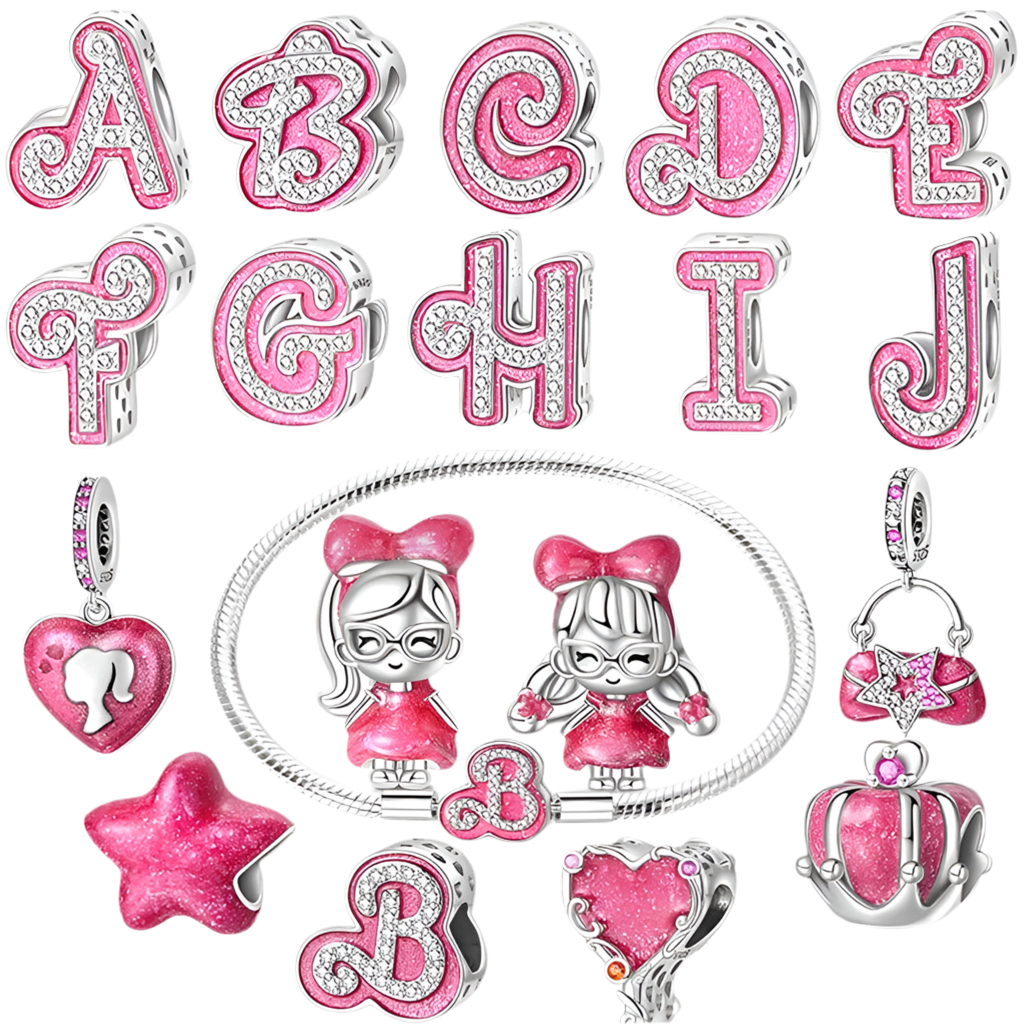 BARBIE Sterling Silver Love Charms