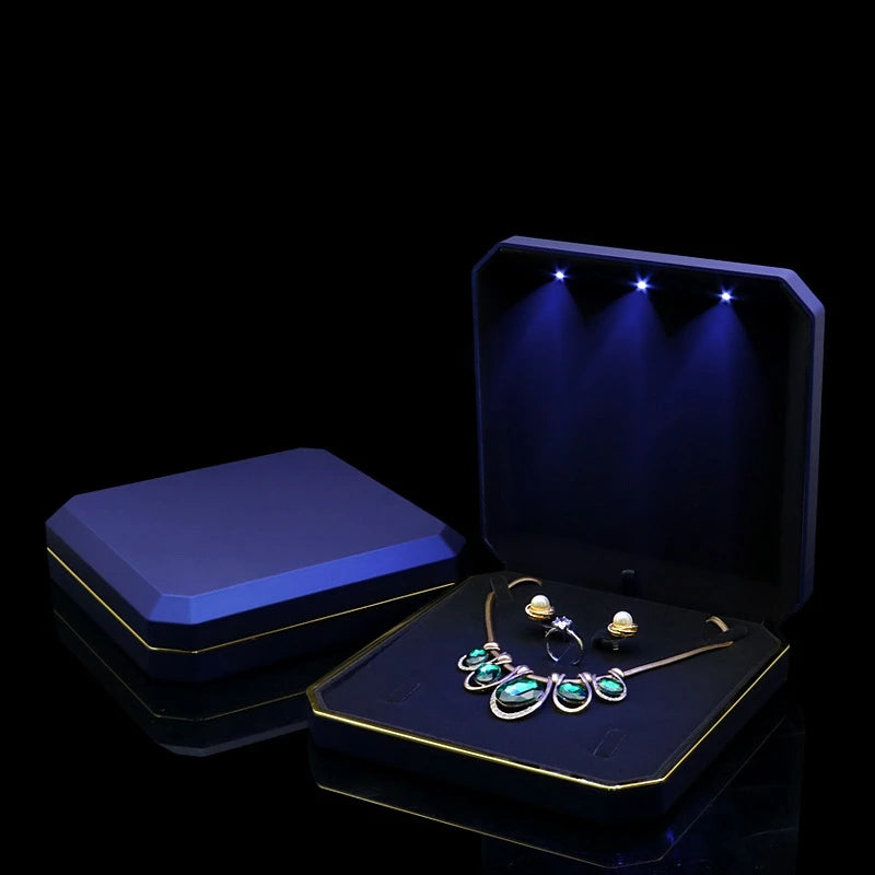 LED Jewelry Box with Jewelry Set