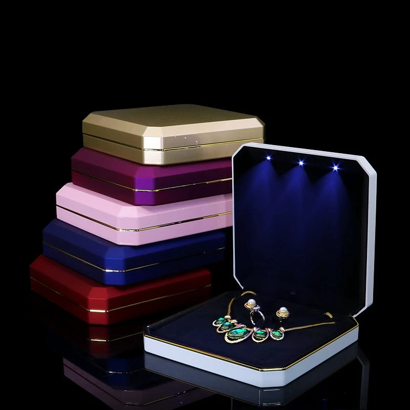 LED Jewelry Box with Jewelry Set