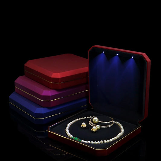 LED Jewelry Box with Jewelry Set