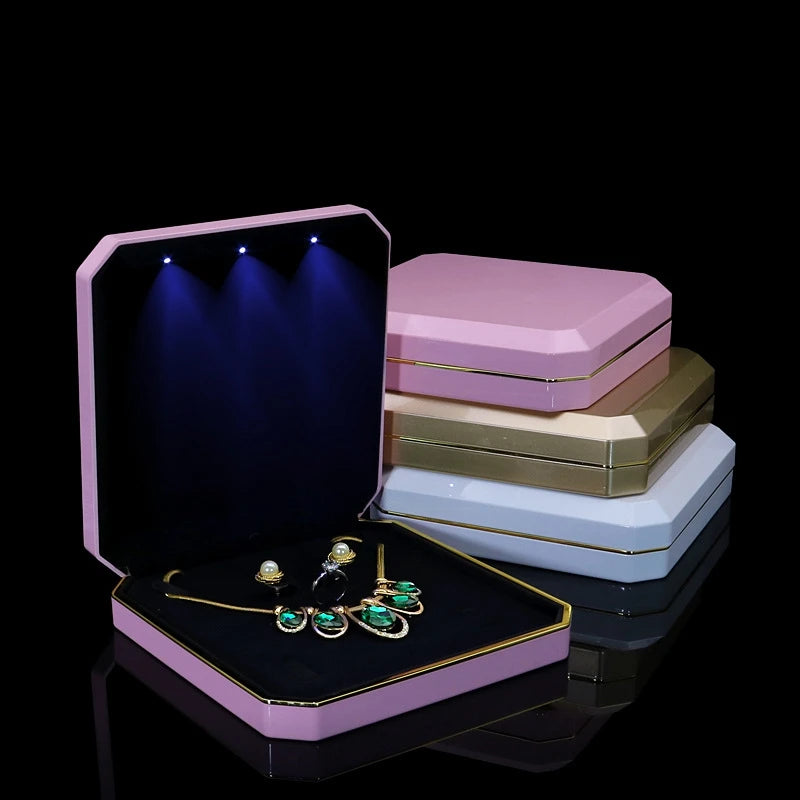 LED Jewelry Box with Jewelry Set