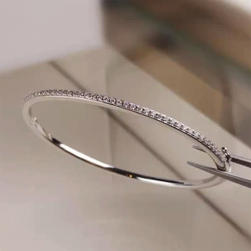 Moissanite Diamond Bangle