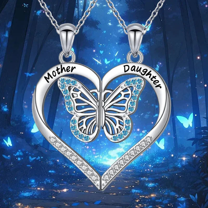 Mother-Daughter Matching Heart Necklaces (FREE On Us With Orders $50+)