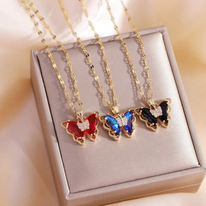 Luxury Butterfly Pendant Necklace