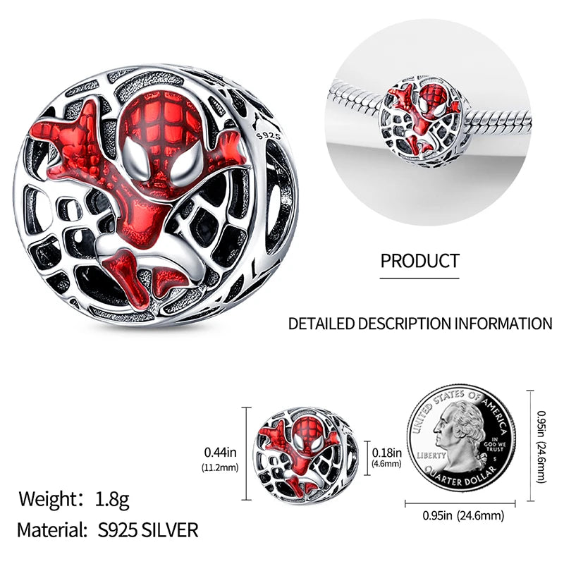 Marvel Sterling Silver Bracelet Charms