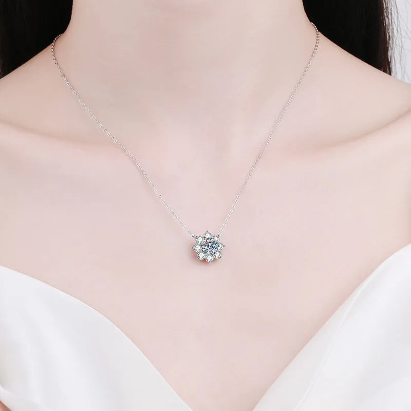 Luxury Sunflower Diamond Chain Necklaces (FREE On Us With Orders $50+)