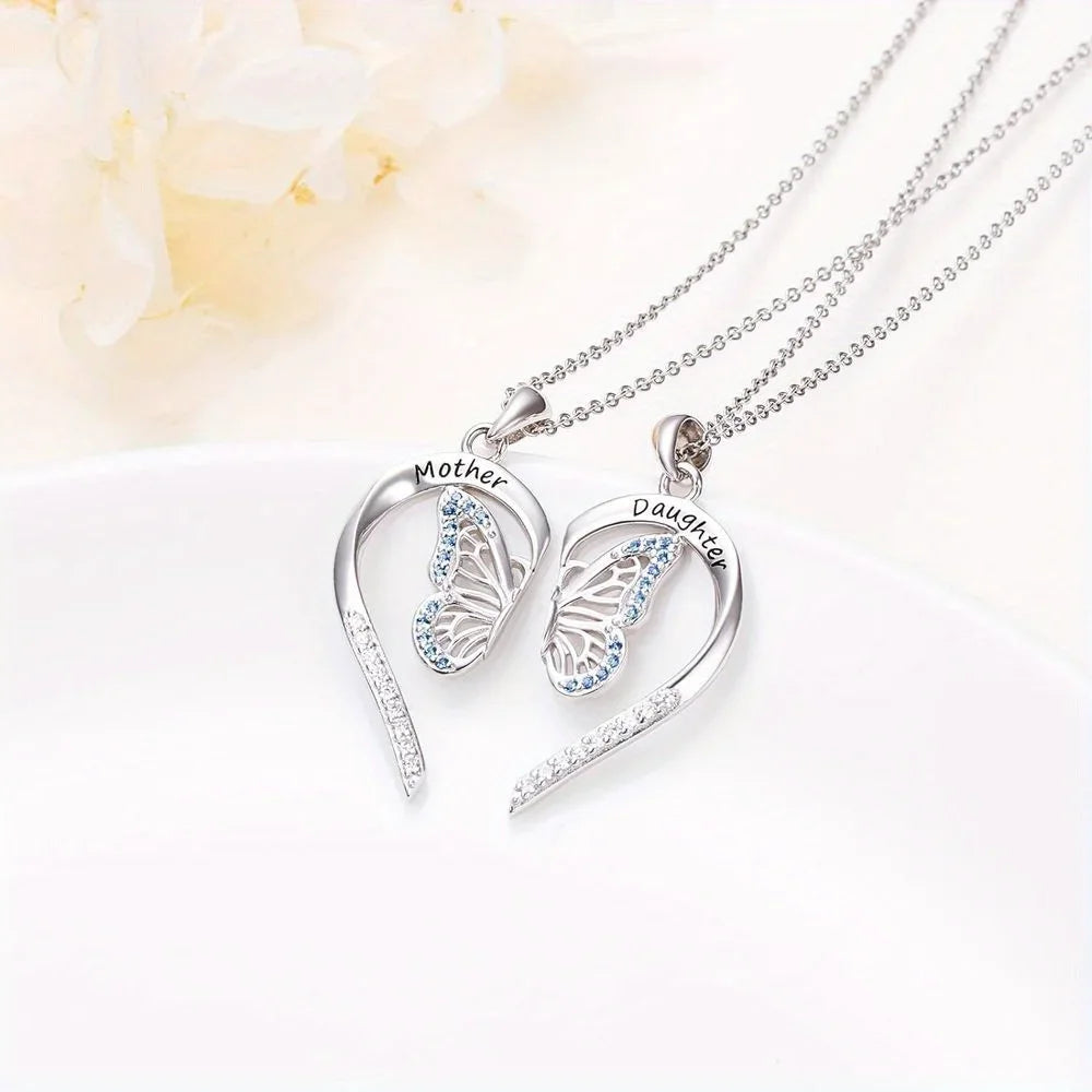 Mother-Daughter Matching Heart Necklaces (FREE On Us With Orders $50+)