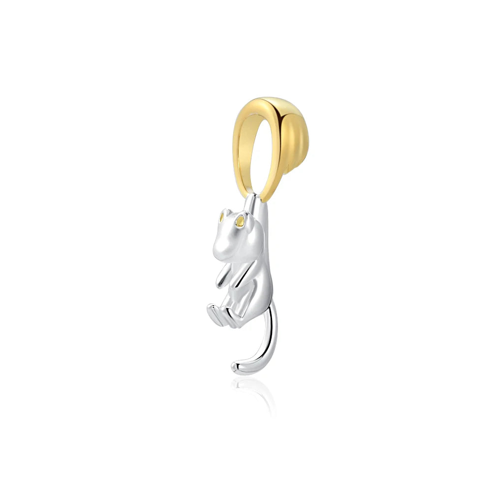 Sterling Silvering Golden Charms