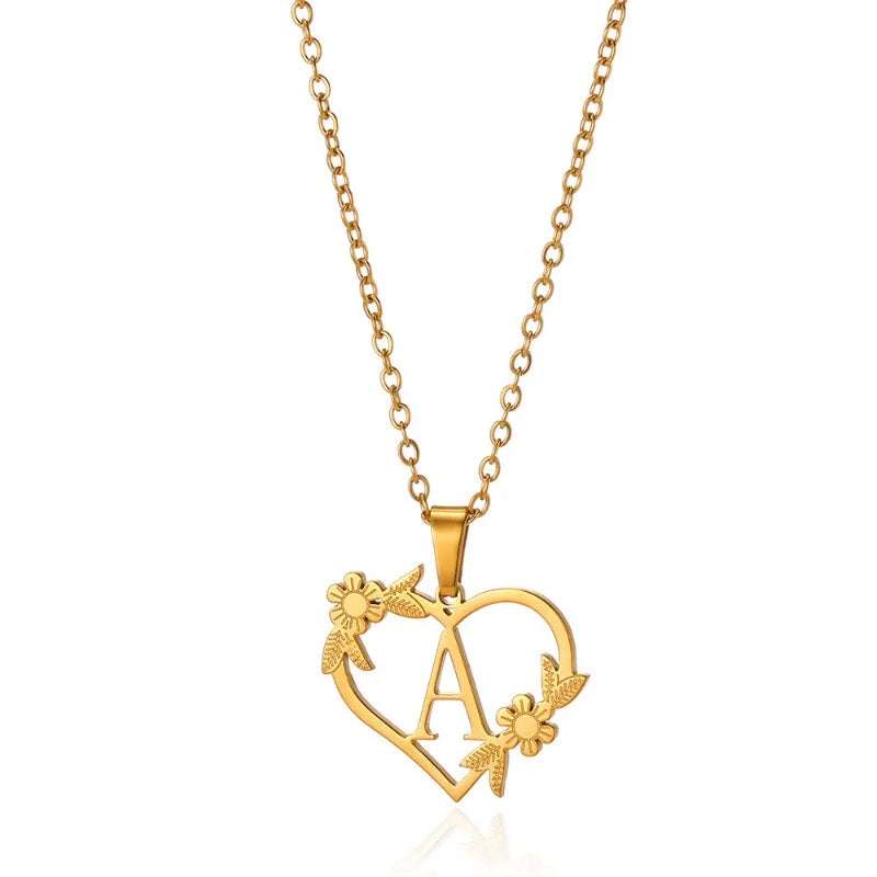 Love Flower Hollow Letter Necklace (FREE On Us With Orders $50+)