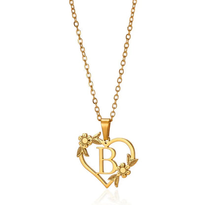 Love Flower Hollow Letter Necklace (FREE On Us With Orders $50+)