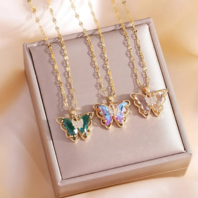 Luxury Butterfly Pendant Necklace