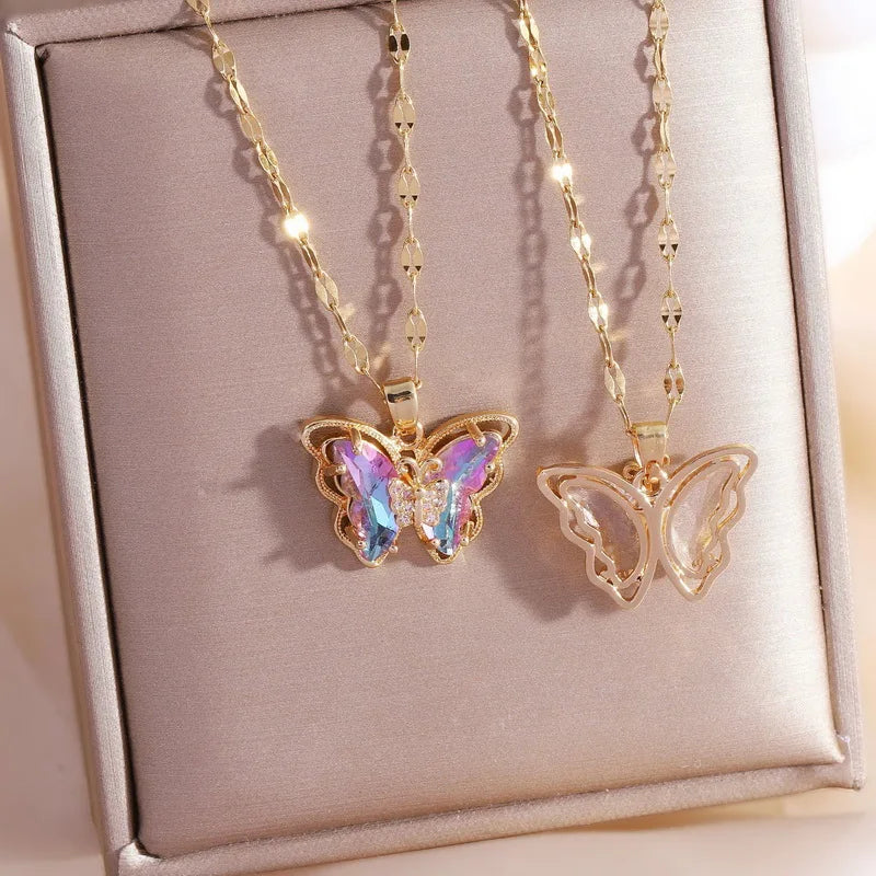 Luxury Butterfly Pendant Necklace