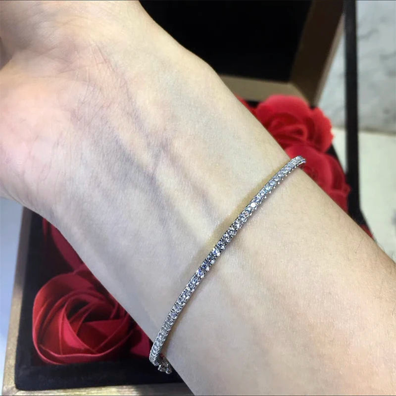 Moissanite Diamond Bangle