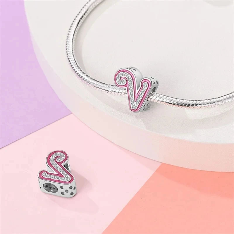 BARBIE Sterling Silver Love Charms