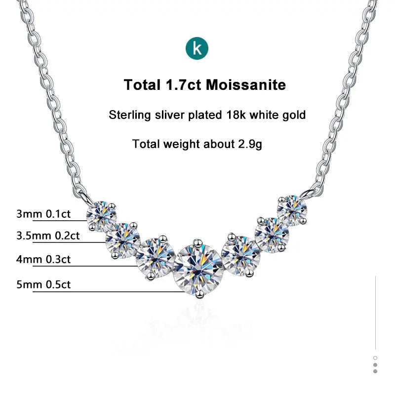 Elegant Moissanite  Diamond Necklace (FREE On Us With Orders $50+)